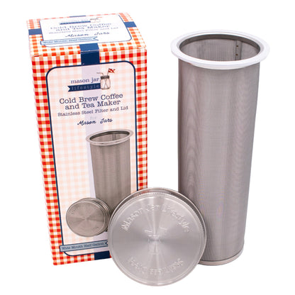 Cold Brew Tea Maker Stainless Steel Filter With Lid for Mason Jars